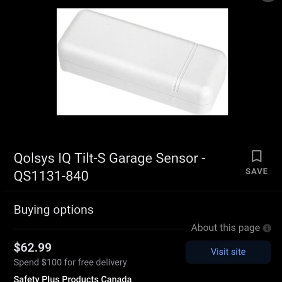 Wireless Garage Tilt Sensor - Picture 1 of 4